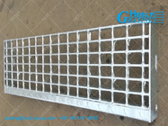 Welded Bar Grating Stair Treads with Checker Plate Nosing | 300X800mm - HeslyGrating