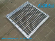 Welded Bar Grating Trench Cover System | Hot Dipped Galvanized 50μm | Round Shape | Heavy Duty Load Bar | HeslyGrating