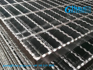 80μm galvanized coating Serrated Bar Welded Grating | Anti Skidding Grating | 40X5mm bearing bar | 30X100mm hole HESLY