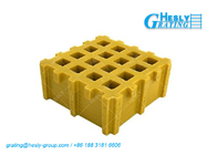 Cross Small Mesh Molded FRP Grating | 50mm thickness | 25X25mm Hole | HeslyGrating-China