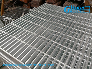 Hot Dipped Galvanized Welded Steel Grating | 50X5mm load bar | 8mm cross bar | 10mm bar pitch | Hesly Grating China