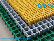 Molded Fiberglass Grating For Vessel Deck | 38mm thickness | Color Red | 1X1m | Hesly Grating China