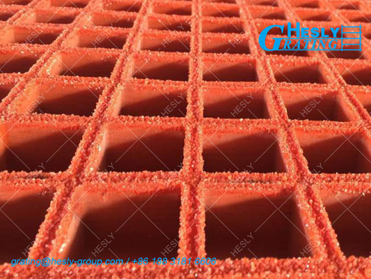 Glass Reinforced Epoxy Resin Molded FRP Grating | 38mm depth | 38X38mm hole |  - HeslyGrating, China Factory exporter