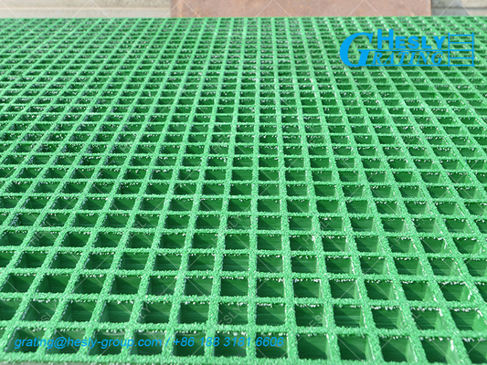 Glass Reinforced Epoxy Resin Molded FRP Grating | 38mm depth | 38X38mm hole |  - HeslyGrating, China Factory exporter