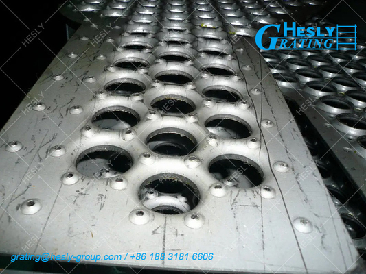 O-grip Safety Grating Plank, width 250mm, 2.0mm thickness steel, 2000mm length, Galvanised, China HESLY Grating factory