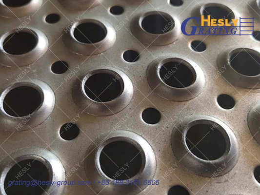 Galvanized Perf-O Grip Strut Grating Tread, Width 300mmX1200mm,2.5mm thickness, 50mm height, China HESLY Grating factory