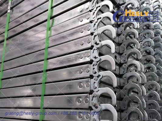 SCAFFOLD Metal Plank for catwalk | 500X3000mm | 1.8mm thickness | 50mm depth | Galvanized | HeslyGrating Factory, China