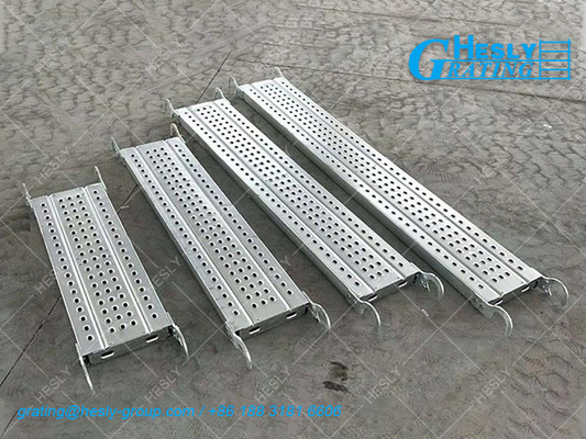 SCAFFOLD Metal Plank for catwalk | 500X3000mm | 1.8mm thickness | 50mm depth | Galvanized | HeslyGrating Factory, China