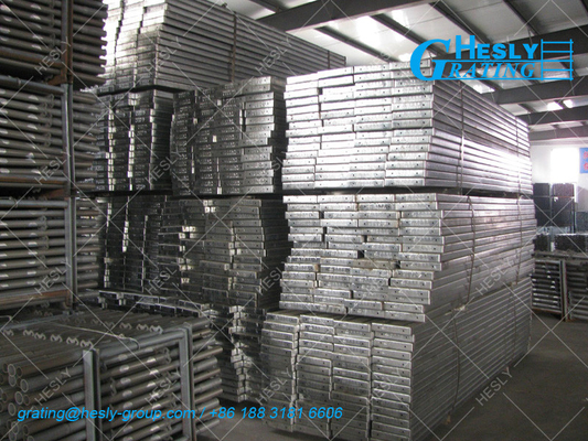Scaffolding Metal Board Plank | 600mm*240mm*45mm | 1.8mm thickness | Galvanized | HeslyGrating Factory, China