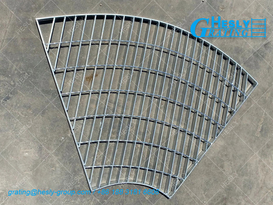 Forge Metal Bar Grating for tank platform | 60micron Zinc Layer | 50X5mm load bar, HESLY Factory sales China Supplier