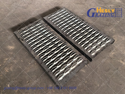 Diamond Grip strut Grating Walkway, 40mm Thickness, 300mm width, Mild Steel Grating, 1500mm length, Hesly China Factory
