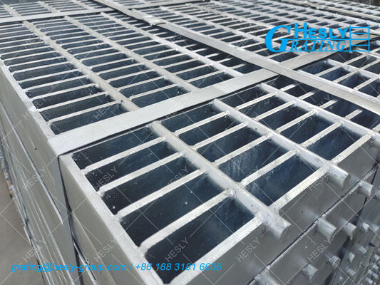 Hot Dipped Galvanized Steel Bar Grating | 80micron Zn Coating| 100X10mm load bar, HESLY Factory sales China Supplier