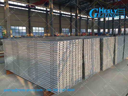 Steel Plank Galvanized Scaffolding Wailking Board Steel Hot Dip Galvanized Deck Used at Scaffolding Tower Scaffolding Plank Jet