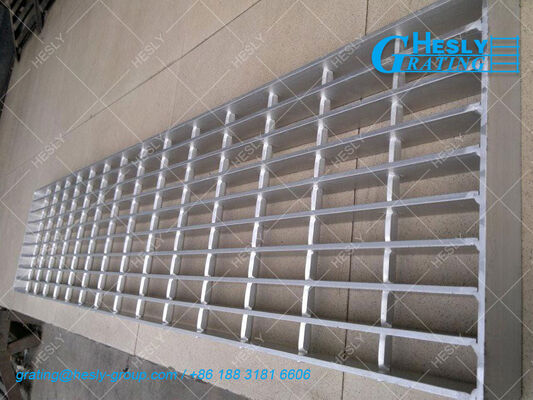 6061 Aluminum Alloy Bar Grating, 40X5mm bearing bar, 2X1m, HeslyGrating-China Factory exporter