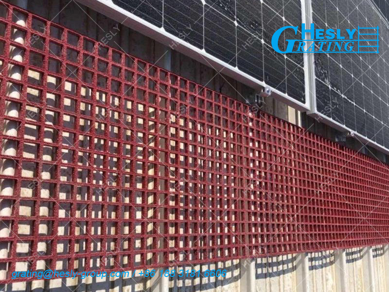Phenolic Resin Molded Fiberglass Grating | Gritted Surface | 38mm thickness | Brow | HeslyGrating-China