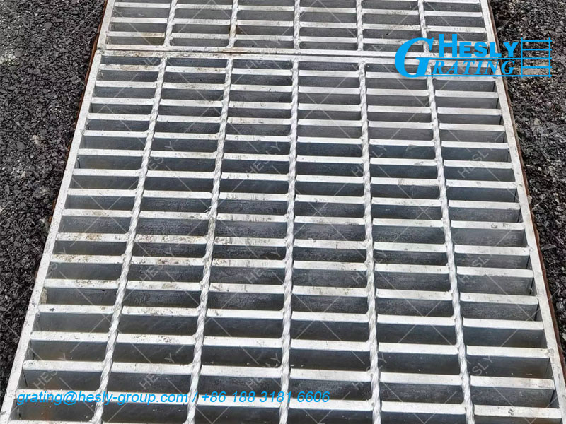 Hot Dipped Galvanized Trench Grating Cover | Drainage Grating Cover | 30X5mm load bar | 8mm cross bar | HeslyGrating