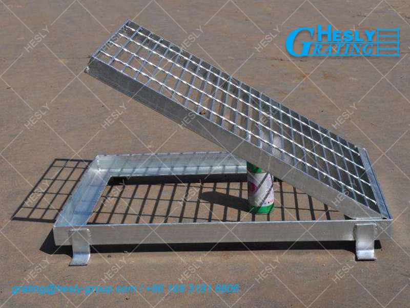 Heavy Duty Grating Trench Cover | Drainage Grating Cover | HDG coating | 50X5mm load bar | 8mm cross bar | HeslyGrating