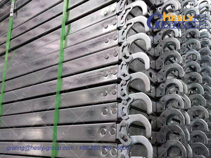 SCAFFOLD Metal Plank for catwalk | 500X3000mm | 1.8mm thickness | 50mm depth | Galvanized | HeslyGrating Factory, China