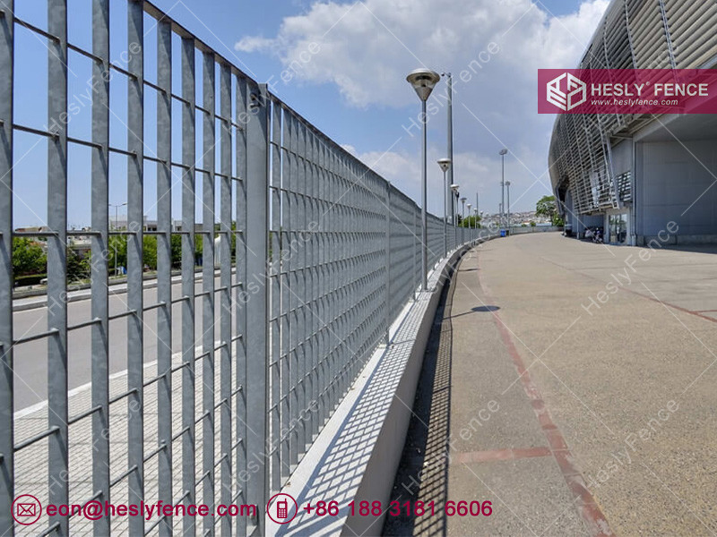 Steel Grating Fencing | 25X3mm flat bar | 60X150mm hole | High 1.5m | Width 2.5m | HeslyGrating China factory