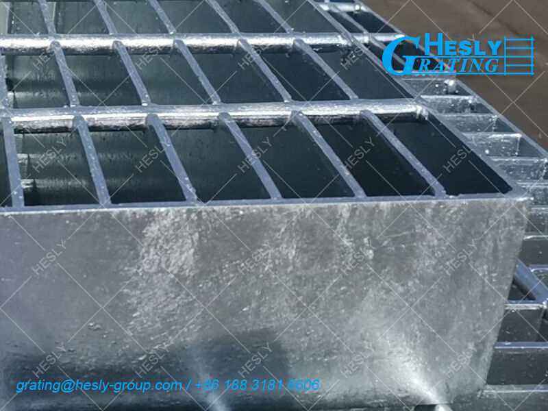 Hot Dipped Galvanized Steel Bar Grating | 80micron Zn Coating| 100X10mm load bar, HESLY Factory sales China Supplier