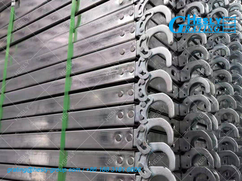 Steel Plank Galvanized Scaffolding Wailking Board Steel Hot Dip Galvanized Deck Used at Scaffolding Tower Scaffolding Plank Jet