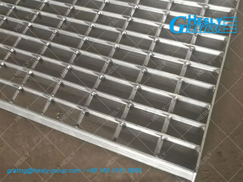 6061 Aluminum Alloy Bar Grating, 40X5mm bearing bar, 2X1m, HeslyGrating-China Factory exporter