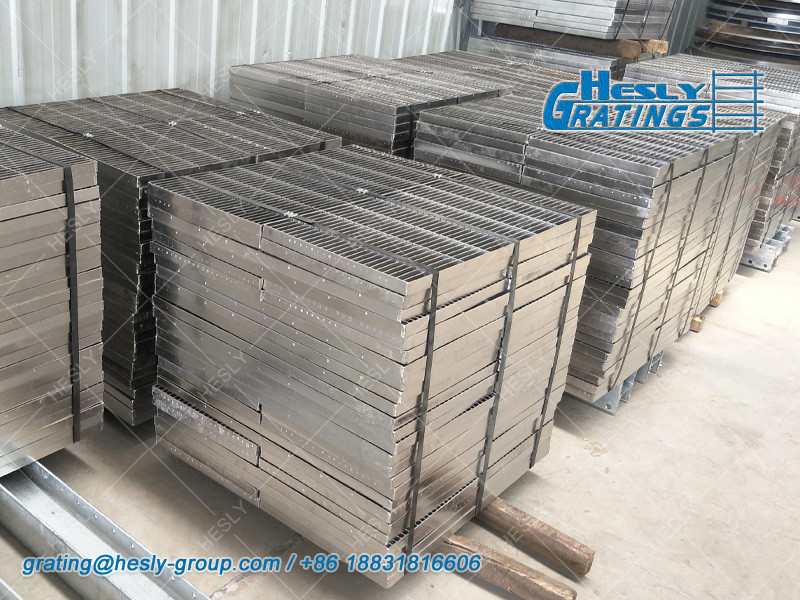 Stainless Steel 304 grade Steel Bar Grating for food industries | 25x5mm load Bar | electro polish