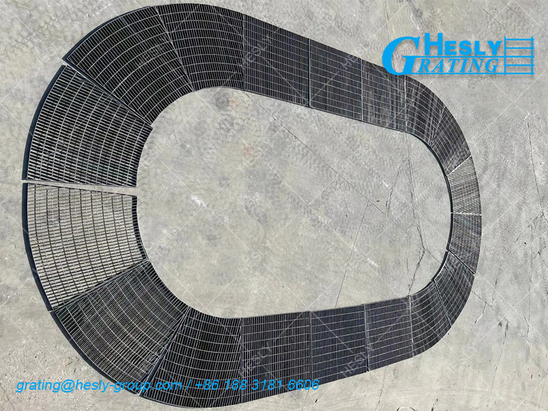 Composite Round Steel Bar Grating | 50micron zinc layer | HeslyGrating Factory sales | China Supplier