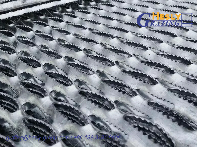 Antiskid Safety Perforated Grating Walkway with Alligator Mesh | China Perforated Grating Supplier