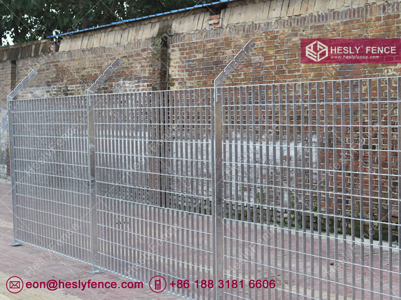 Steel Grating Fencing | 25X3mm flat bar | 60X150mm hole | High 1.5m | Width 2.5m | HeslyGrating China factory