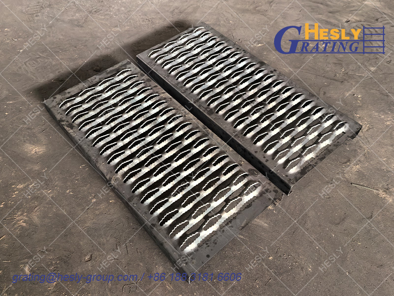 Diamond Grip strut Grating Walkway, 40mm Thickness, 300mm width, Mild Steel Grating, 1500mm length, Hesly China Factory