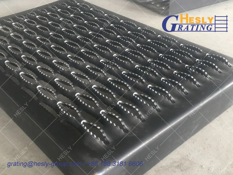 Diamond Grip strut Grating Walkway, 40mm Thickness, 300mm width, Mild Steel Grating, 1500mm length, Hesly China Factory