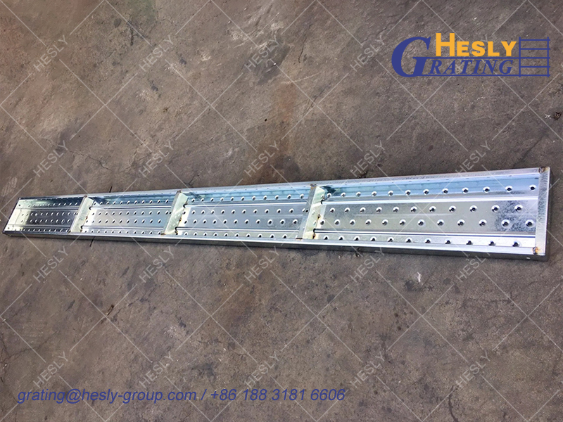 Steel Plank Galvanized Scaffolding Wailking Board Steel Hot Dip Galvanized Deck Used at Scaffolding Tower Scaffolding Plank Jet