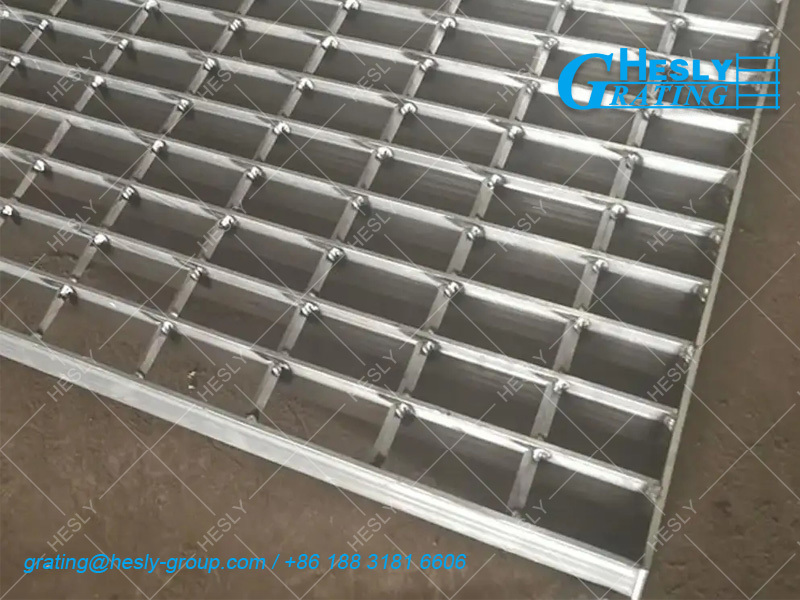 6061 Aluminum Alloy Bar Grating, 40X5mm bearing bar, 2X1m, HeslyGrating-China Factory exporter